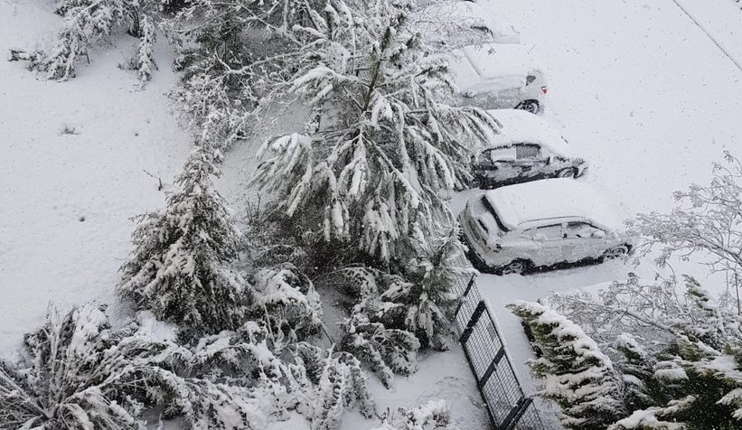 Sakarya'dan kar manzaraları