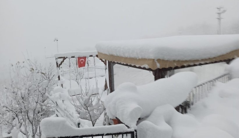 Sakarya'dan kar manzaraları