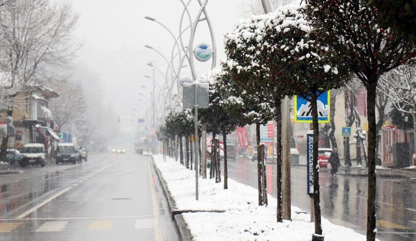Sakarya'dan kar manzaraları