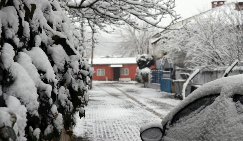Sakarya'dan kar manzaraları