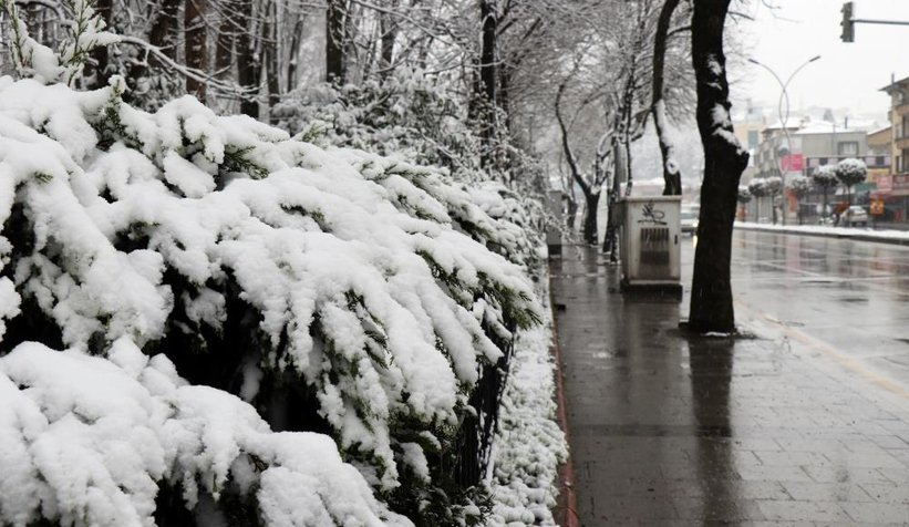Sakarya'dan kar manzaraları
