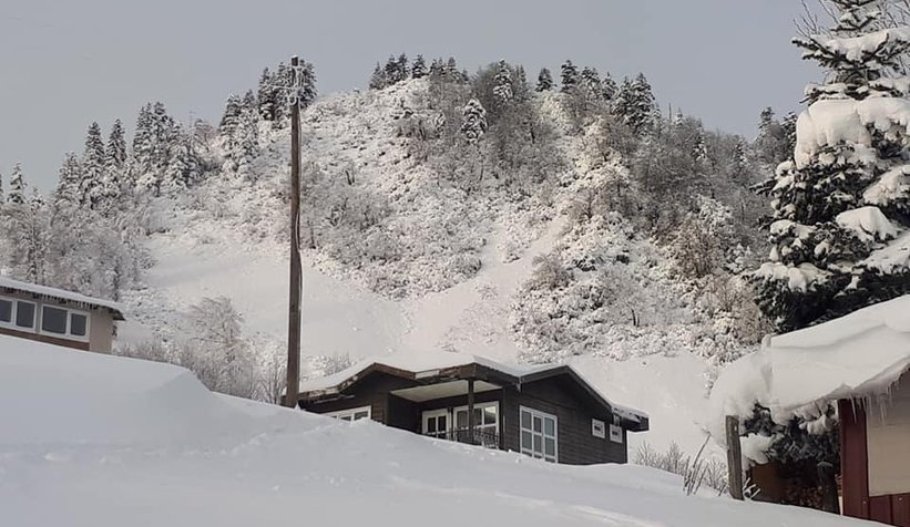 Sakarya'dan kar manzaraları