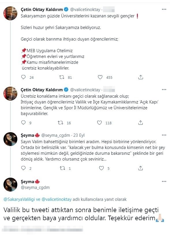 Sakarya geçici barınmada örnek oldu