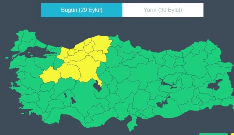 Sakarya için sel uyarısı