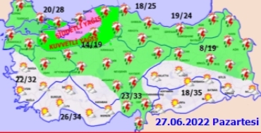 Sakarya için şiddetli yağış uyarısı!