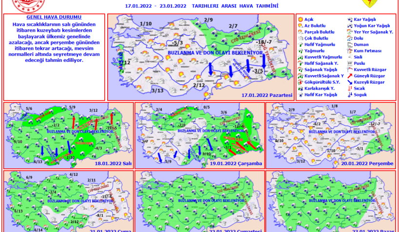 Sakarya için yoğun kar yağışı uyarısı