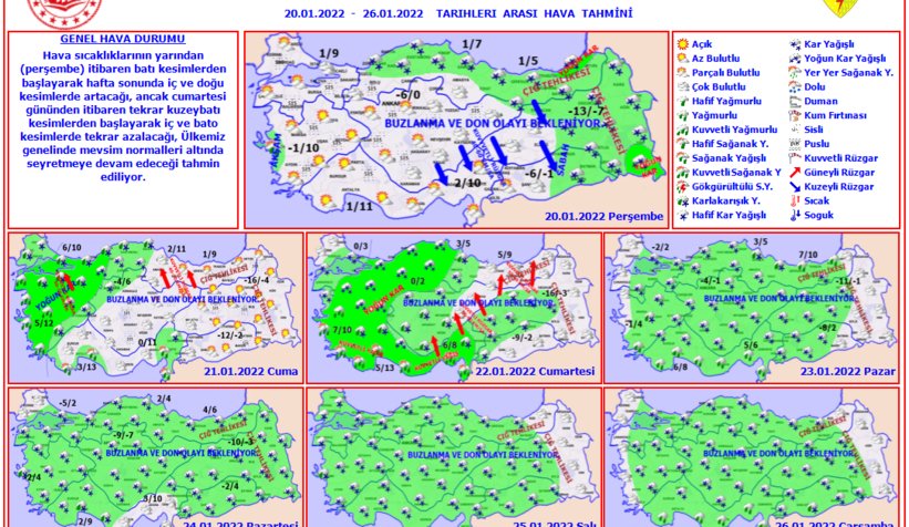 Sakarya için yoğun kar yağışı uyarısı
