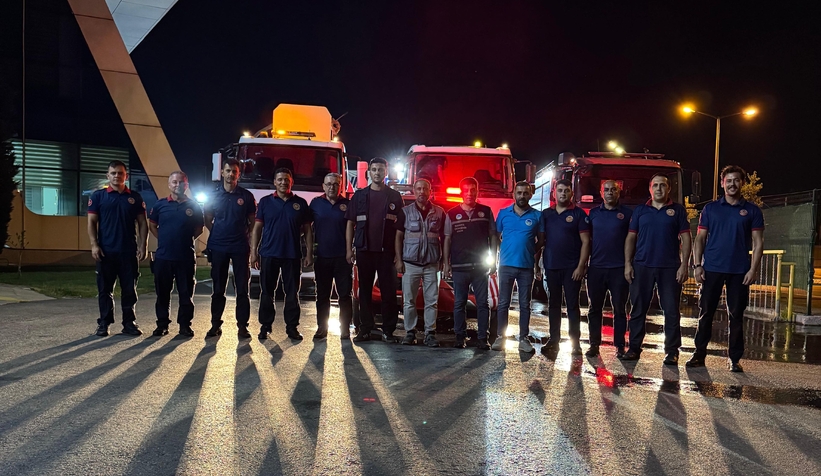 Sakarya İtfaiyesi, destek için Çanakkale'ye gitti