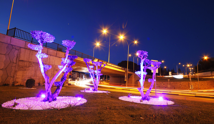 Sakarya Köprülü Kavşağı son haliyle ışıl ışıl