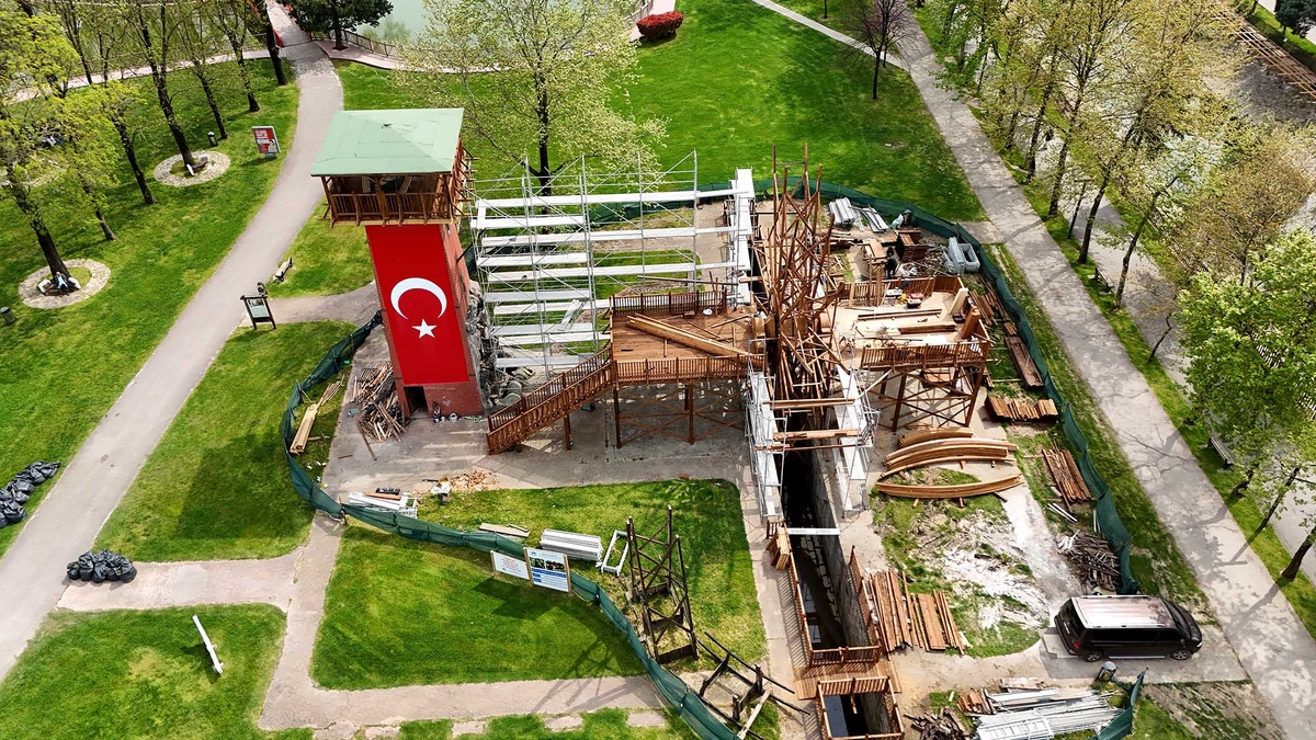 Sakarya'nın simgesi tarihi çark aslına uygun yenileniyor