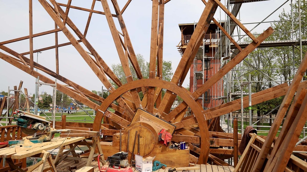 Sakarya'nın simgesi tarihi çark aslına uygun yenileniyor