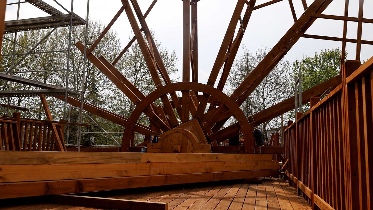 Sakarya'nın simgesi tarihi çark aslına uygun yenileniyor