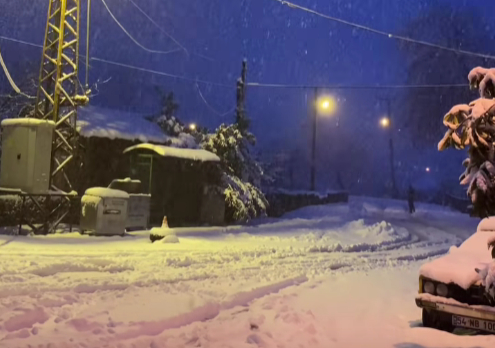 Sakarya'nın yüksek kesimlerinden kar fotoğrafları