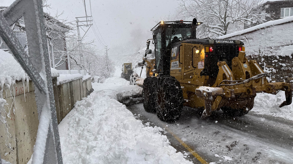 Sakarya'nın yüksek kesimlerinden kar fotoğrafları