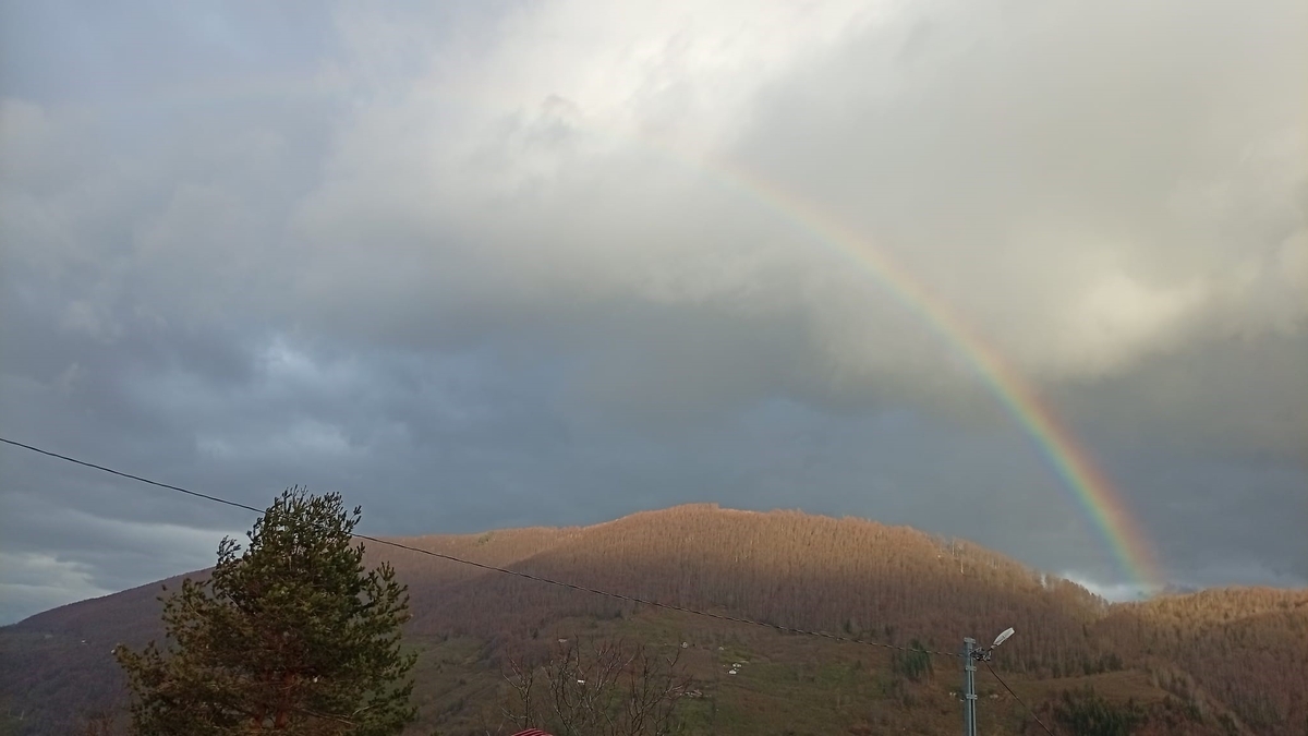 Sakarya'nın zirvesinde gökkuşağı