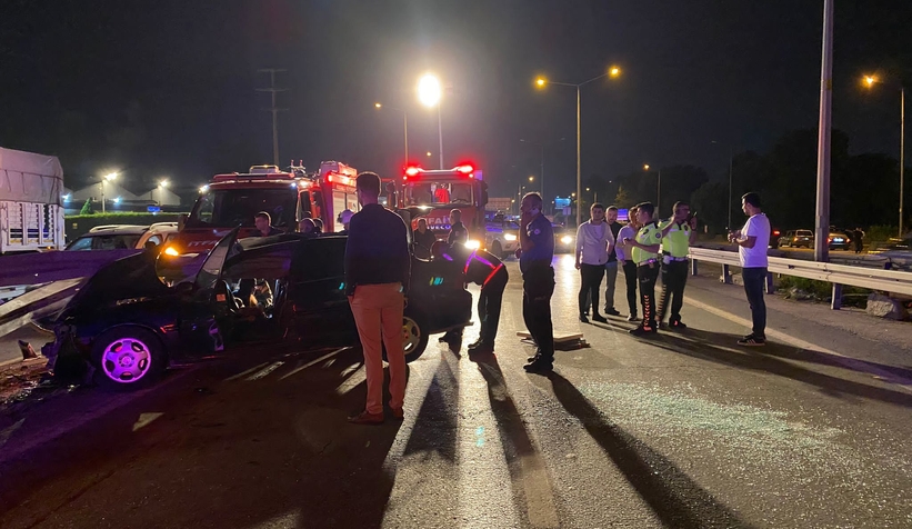 Sakarya sınırlarında kaza: 1 ölü, 1 yaralı