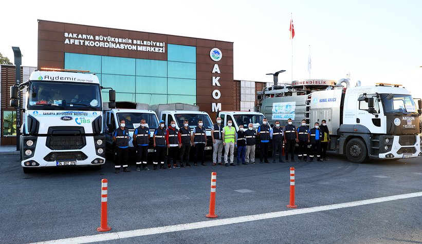 Sakarya’dan afet bölgesine destek
