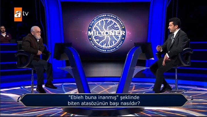 Sakaryalı 86 yaşındaki Abbas amca 100 bin TL'lik soruya ulaştı