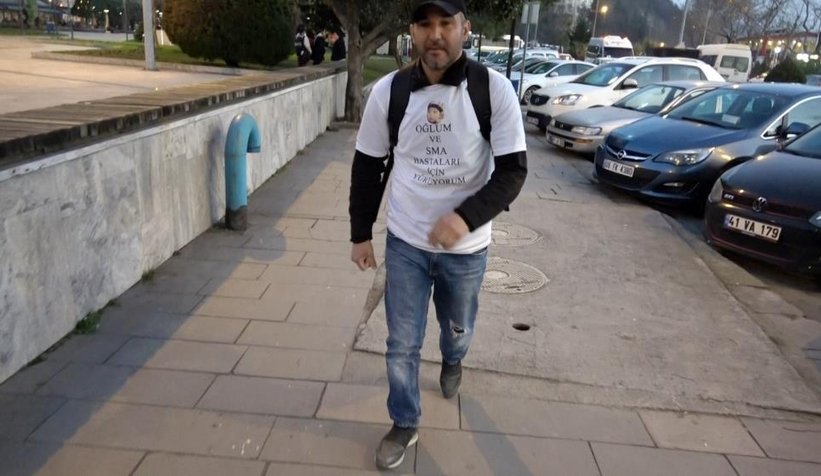 Sakaryalı baba 6 yıldır göremediği oğlu için yürüyüşe başladı