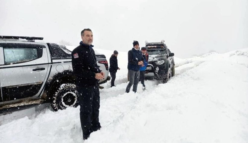 Sakaryalı off-roadcıların kar keyfi