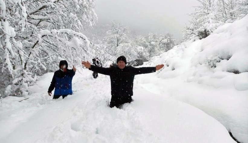 Sakaryalı off-roadcıların kar keyfi