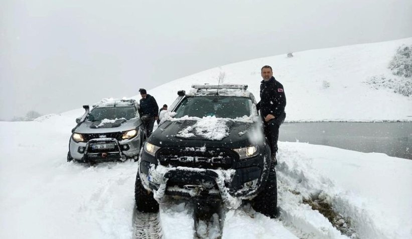 Sakaryalı off-roadcıların kar keyfi
