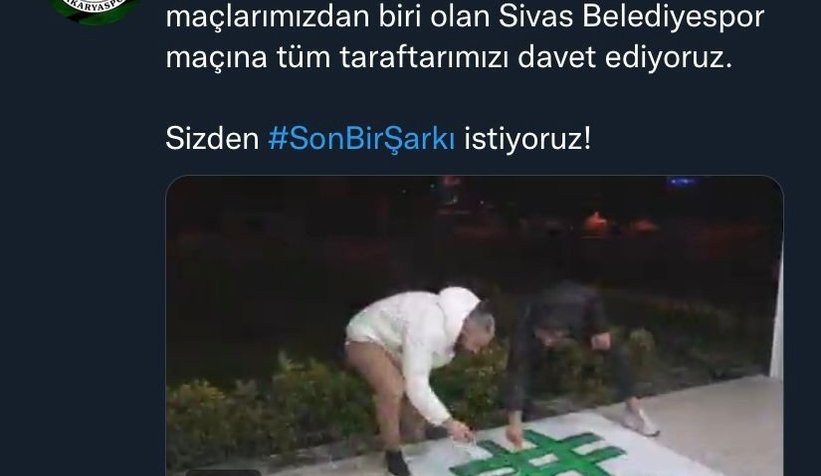 Sakaryaspor taraftarını maça böyle davet etti