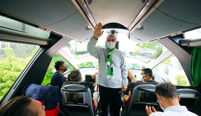 Sakaryaspor'u yarı final için böyle uğurladılar