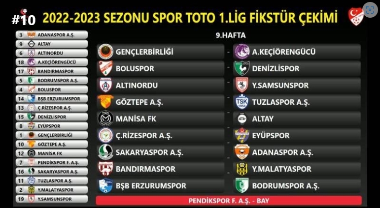 Sakaryaspor'un fikstürü belli oldu