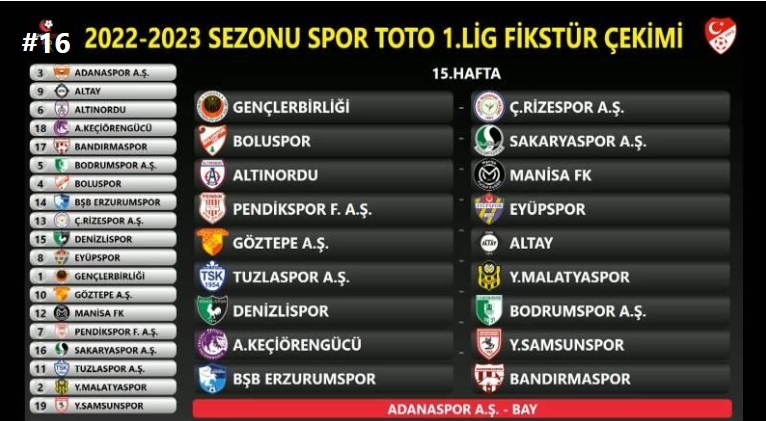 Sakaryaspor'un fikstürü belli oldu