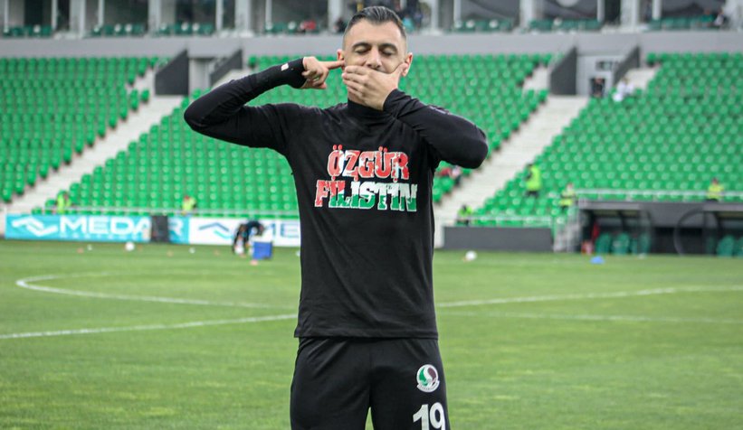 Sakaryasporlu futbolculardan Filistin'e destek
