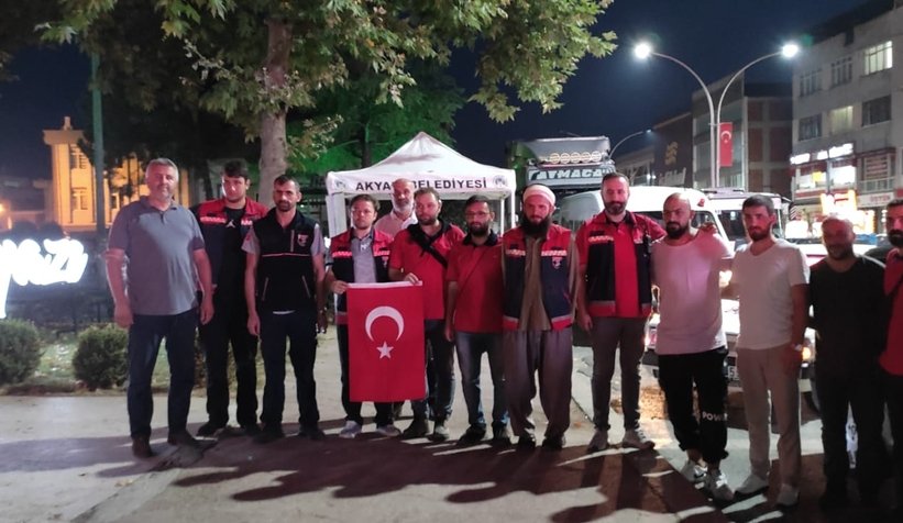 SAKTİM orman yangınlarıyla mücadeleye desteğe gitti