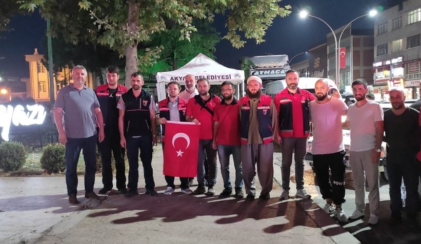 SAKTİM orman yangınlarıyla mücadeleye desteğe gitti