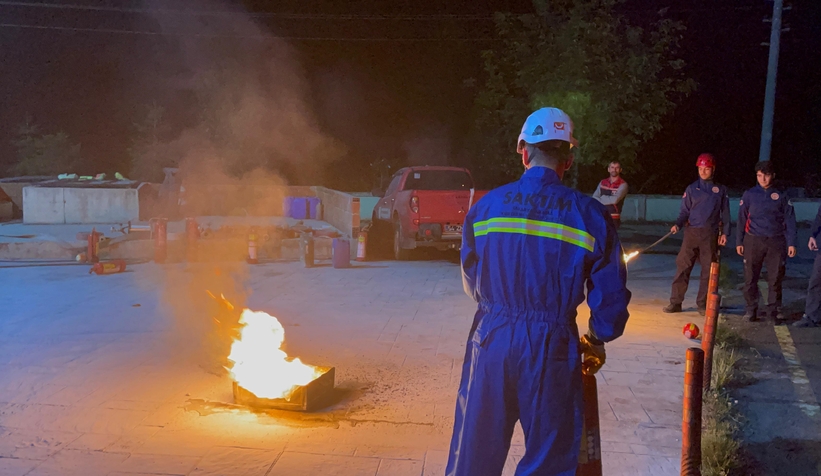 SAKTİM üyeleri yangın eğitimi aldı