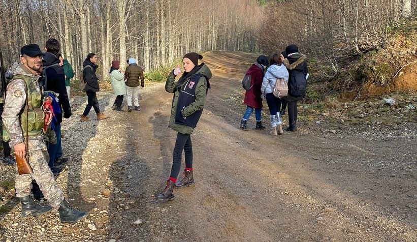 SAKTİM ve SAÜ Genç Tema, Keremali'de doğa yürüyüşü yaptı