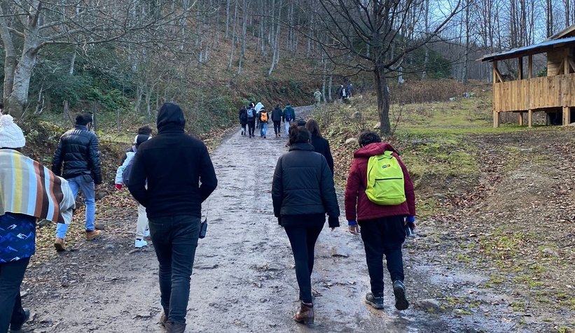 SAKTİM ve SAÜ Genç Tema, Keremali'de doğa yürüyüşü yaptı
