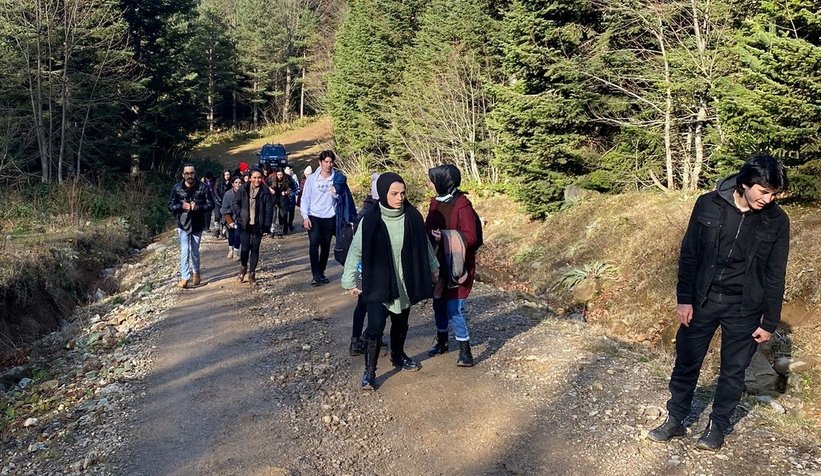 SAKTİM ve SAÜ Genç Tema, Keremali'de doğa yürüyüşü yaptı
