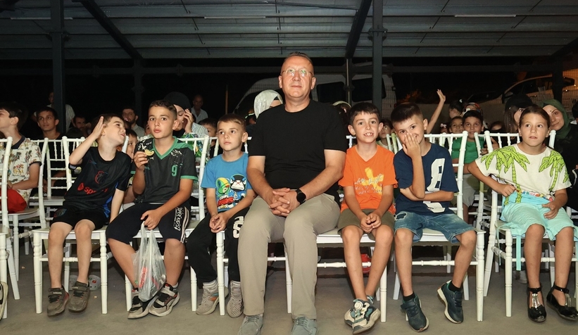 Salmanlı’da çocuk sineması keyfi