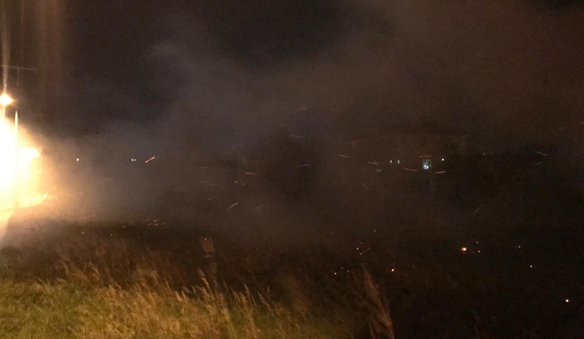 Saman yangını itfaiyeyi alarma geçirdi