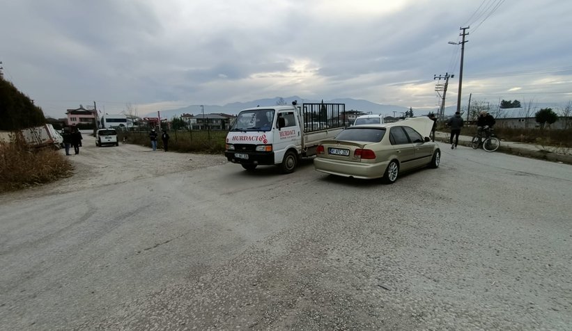 Sanayi yolunda kaza: 1 yaralı