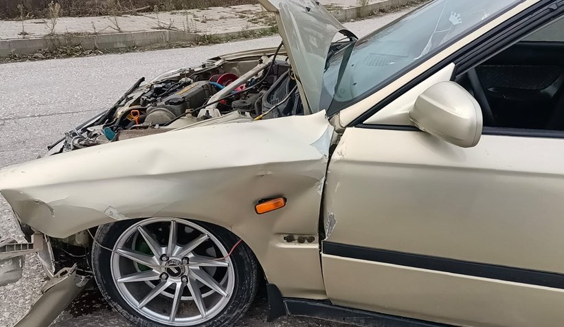 Sanayi yolunda kaza: 1 yaralı