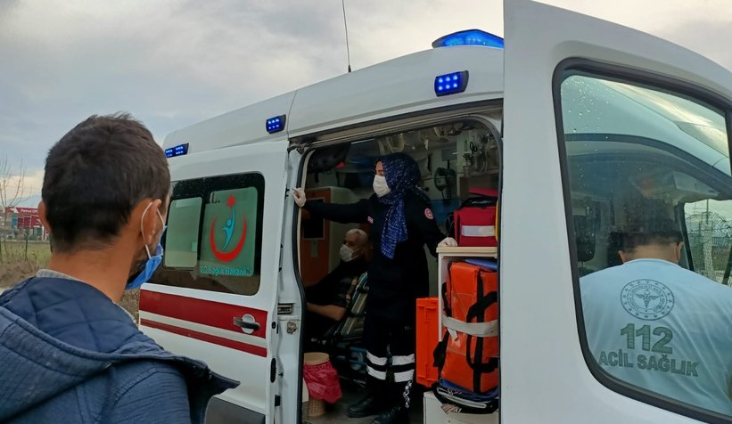 Sanayi yolunda kaza: 1 yaralı