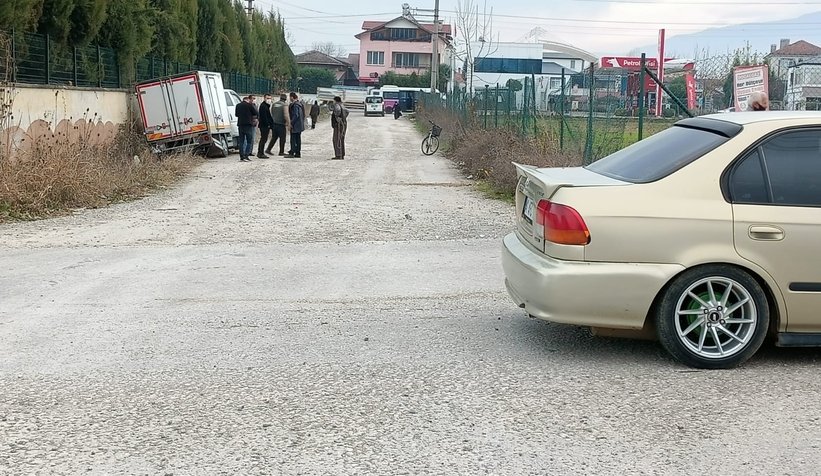 Sanayi yolunda kaza: 1 yaralı