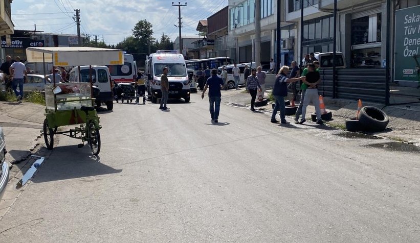 Sanayide baba iki oğlunu vurdu