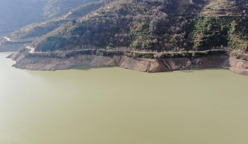 Sapanca'dan takviye yapılan Yuvacık Barajı'nda su seviyesi arttı