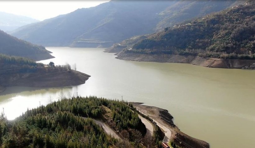 Sapanca'dan takviye yapılan Yuvacık Barajı'nda su seviyesi arttı