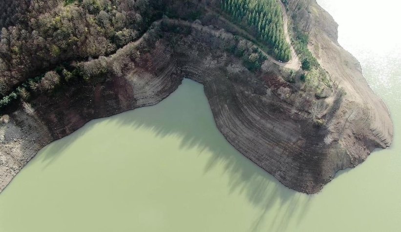 Sapanca'dan takviye yapılan Yuvacık Barajı'nda su seviyesi arttı