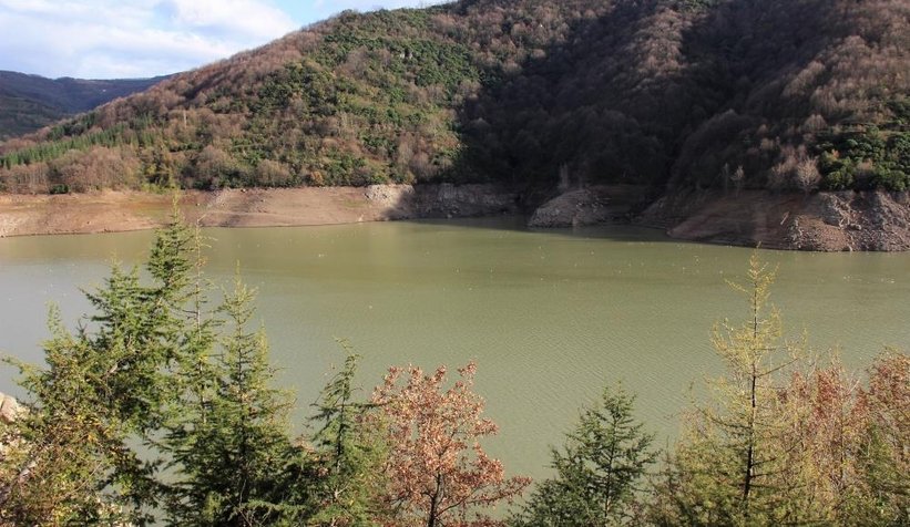 Sapanca'dan takviye yapılan Yuvacık Barajı'nda su seviyesi arttı