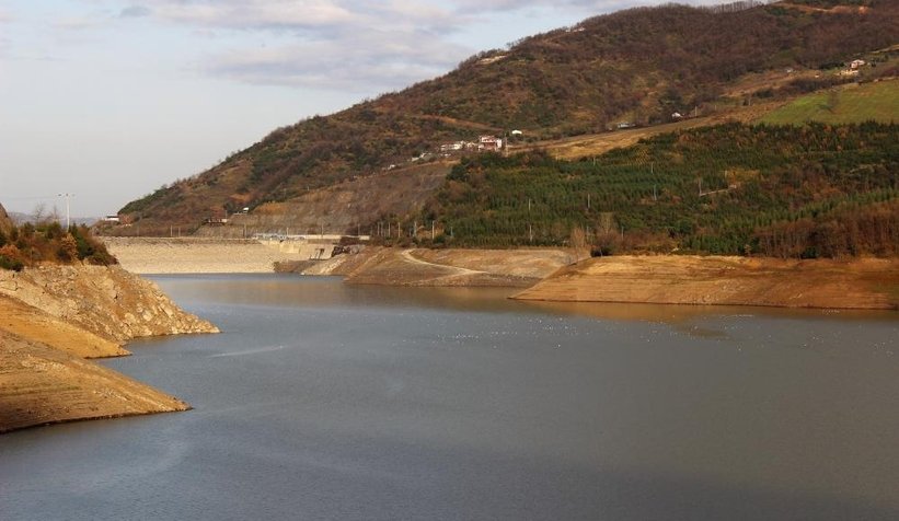 Sapanca'dan takviye yapılan Yuvacık Barajı'nda su seviyesi arttı