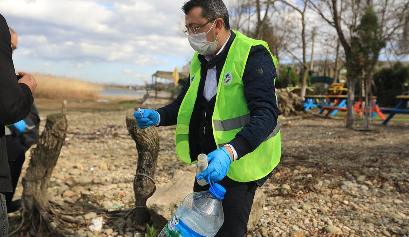 Sapanca Gölü'nde temizlik